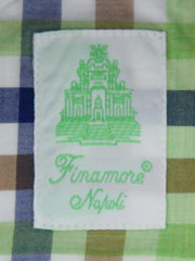 Finamore Napoli Green Shirt - Extra Slim - 14.5/37 - (30SEN01185602)