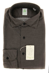 Finamore Napoli Brown Shirt - Extra Slim - S/S - (25SEN08024007)