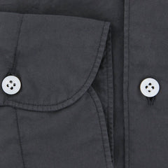 Finamore Napoli Gray Solid Shirt - Extra Slim - 15/38 - (SENX211)