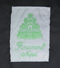 Finamore Napoli Gray Solid Shirt - Extra Slim - 15/38 - (SENX211)