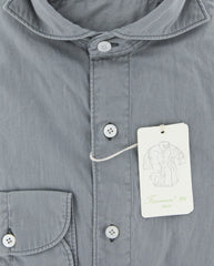 Finamore Napoli Light Gray Solid Shirt - Extra Slim - (FNSEER131) - Parent