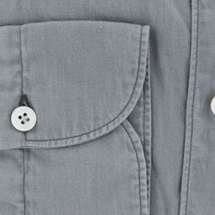 Finamore Napoli Light Gray Solid Shirt - Extra Slim - (FNSEER131) - Parent