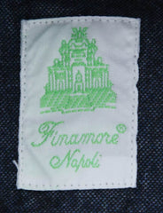 Finamore Napoli Dark Blue Shirt - Extra Slim - S/S - (27SENX2)