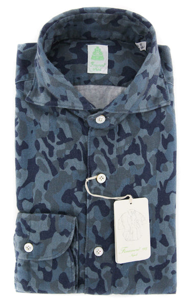 Finamore Napoli Blue Shirt - Slim - (STP03SIMONEZ) - Parent