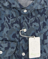 Finamore Napoli Blue Shirt - Slim - (STP03SIMONEZ) - Parent