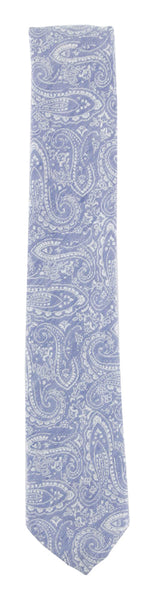 Finamore Napoli Blue Paisley Silk Tie (932)