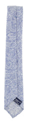 Finamore Napoli Blue Paisley Silk Tie (932)