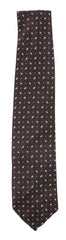 Finamore Napoli Brown Fancy Silk Tie (10013)
