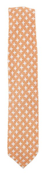 Finamore Napoli Orange Character Silk Tie (934)