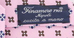 Finamore Napoli Pink Character Silk Tie (940)
