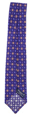 Finamore Napoli Purple Floral Silk Tie (10009)