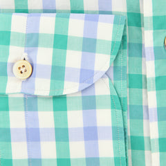 Finamore Napoli Green Check Shirt - Extra Slim - (201802238) - Parent