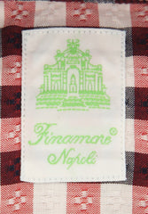 Finamore Napoli Red Check Cotton Shirt - Extra Slim - (IU) - Parent