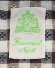 Finamore Napoli Midnight Navy Blue Check Shirt - Extra Slim - (OY) - Parent