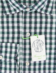 Finamore Napoli Green Check Cotton Shirt - Extra Slim - (IT) - Parent