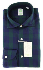 Finamore Napoli Dark Green Shirt - Extra Slim - (FN920172) - Parent