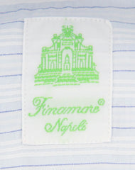 Finamore Napoli Light Blue Striped Shirt - Extra Slim - (2018022313) - Parent