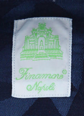Finamore Napoli Navy Blue Fancy Shirt - Extra Slim - (201803132) - Parent