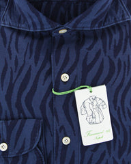 Finamore Napoli Dark Blue Shirt - Extra Slim - (F19186) - Parent