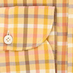 Finamore Napoli Orange Plaid Shirt - Extra Slim - (F19181) - Parent