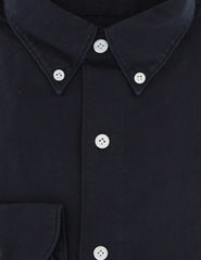 Finamore Napoli Black Solid Cotton Shirt - Extra Slim - (YH) - Parent
