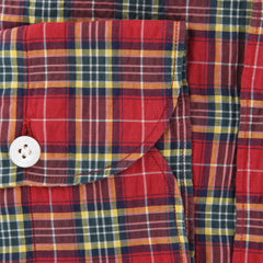 Finamore Napoli Red Plaid Shirt - Extra Slim - (2018022620) - Parent