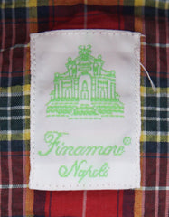 Finamore Napoli Red Plaid Shirt - Extra Slim - (2018022620) - Parent