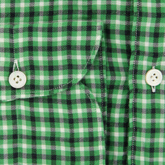 Finamore Napoli Green Plaid Shirt - Extra Slim - (F111187) - Parent