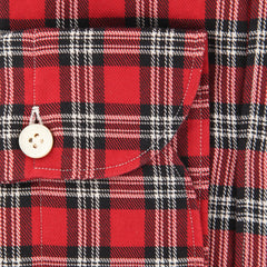 Finamore Napoli Red Plaid Shirt - Extra Slim - (2018022815) - Parent