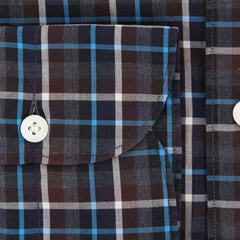 Finamore Napoli Gray Plaid Shirt - Extra Slim - (2018022823) - Parent