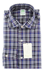 Finamore Napoli Colored Plaid Shirt - Extra Slim - (FN829178) - Parent