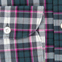 Finamore Napoli Pink Plaid Shirt - Extra Slim - (2018022813) - Parent