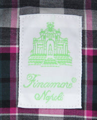 Finamore Napoli Pink Plaid Shirt - Extra Slim - (2018022813) - Parent