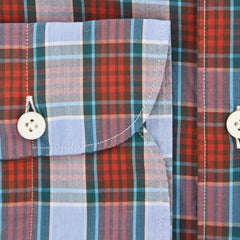 Finamore Napoli Red Plaid Shirt - Extra Slim - (FN-TOKYO1223902) - Parent