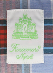 Finamore Napoli Red Plaid Shirt - Extra Slim - (FN-TOKYO1223902) - Parent