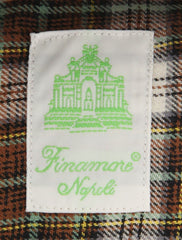 Finamore Napoli Brown Plaid Shirt - Extra Slim - (2018030218) - Parent