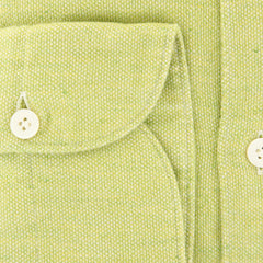 Finamore Napoli Green Solid Shirt - Extra Slim - (2018030213) - Parent