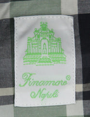 Finamore Napoli Olive Plaid Shirt - Extra Slim - (FN044034) - Parent