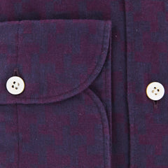 Finamore Napoli Purple Fancy Shirt - Extra Slim - (2018031317) - Parent