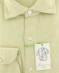 Finamore Napoli Light Green Shirt - Extra Slim - (K18189) - Parent
