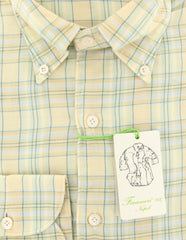 Finamore Napoli Yellow Plaid Shirt - Extra Slim - (2018022622) - Parent