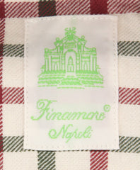 Finamore Napoli Cream Check Shirt - Extra Slim - (201802282) - Parent