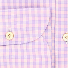 Finamore Napoli Pink Check Shirt - Extra Slim - (201802288) - Parent