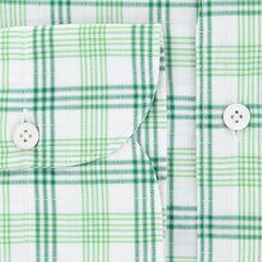 Finamore Napoli Green Plaid Shirt - Extra Slim - (2018031324) - Parent