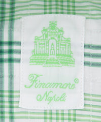 Finamore Napoli Green Plaid Shirt - Extra Slim - (2018031324) - Parent