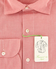 Finamore Napoli Red Solid Shirt - Extra Slim - (FNTYO801611LUZ) - Parent