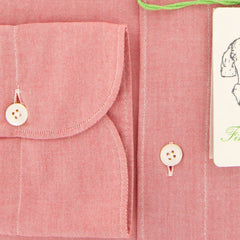 Finamore Napoli Red Solid Shirt - Extra Slim - (FNTYO801611LUZ) - Parent