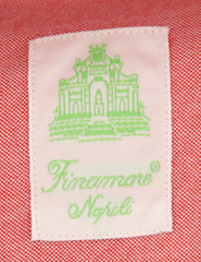 Finamore Napoli Red Solid Shirt - Extra Slim - (FNTYO801611LUZ) - Parent