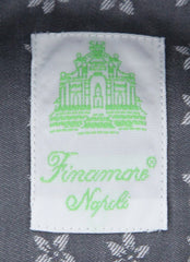 Finamore Napoli Gray Floral Shirt - Extra Slim - (2018031215) - Parent