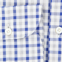 Finamore Napoli Blue Plaid Shirt - Extra Slim - (2018022830) - Parent